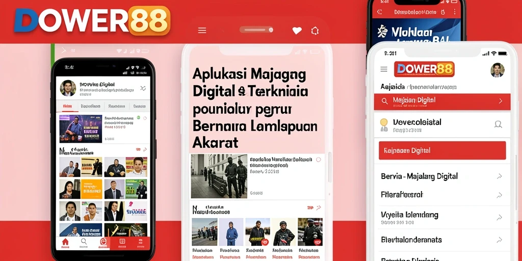 Tampilan antarmuka pengguna DOWER88 yang modern dan informatif.