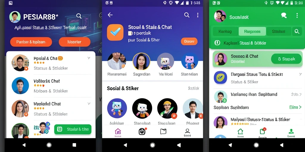 Tampilan antarmuka PESIAR88 yang user-friendly dan menarik.