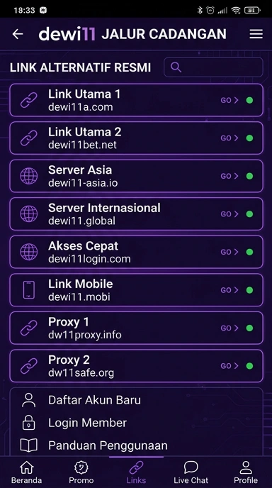 Link Alternatif Aman untuk dewi11 Pengguna Android